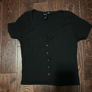 Beautiful Black short sleeve Blouse.